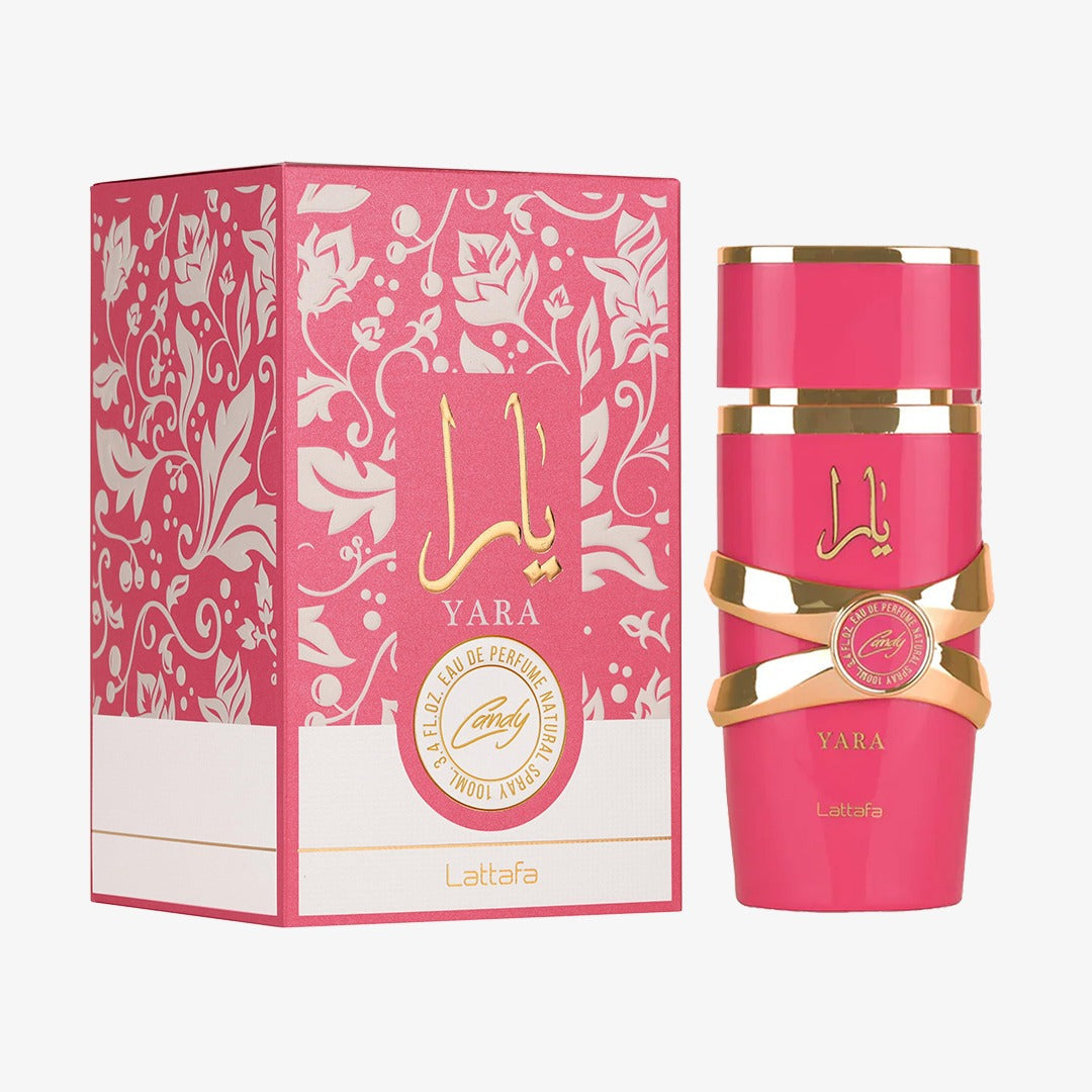 Lattafa Yara Candy EDP box